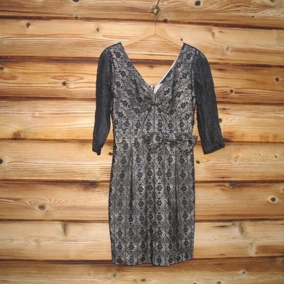 Marc Jacobs Lace Bow Cocktail Mini Dress - Picture 2 of 8